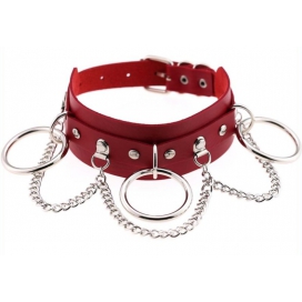 Joy Jewels O RING CHAIN Halskette Rot