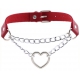 Collier sexy Heart Chain Rouge