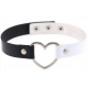 Heart Duo Necklace White-Black