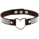 Metal Heart Collar With Diamond BLACK