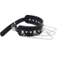 Collar Piky Spike Negro-Plata