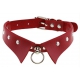 Collar GOTHIC RING Rojo