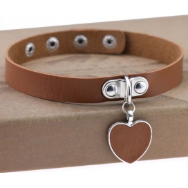 Joy Jewels Collana Punk Heart Brown