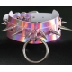 Stachelhalsband Strobo Laser Pink