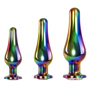 Evolved Set di 3 tappi per gioielli Gem Rainbow Evolved