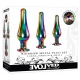 Lot de 3 plugs bijoux Gem Rainbow Evolved