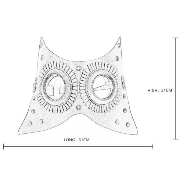 Steampunk Irregular Masquerade Mask