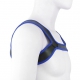Double Shoulder Wide Straps Harness Belt BLUE