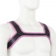 Double Shoulder Wide Straps Harness Belt PINK
