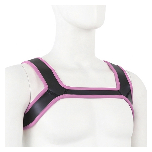 Double Shoulder Wide Straps Harness Belt PINK