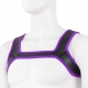 SHOULD WIDE Neoprene Harness Black-Purple