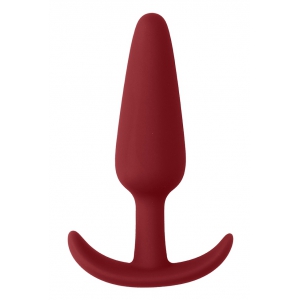 Shots Toys Slim Butt Silicone Plug 7.5 x 2cm Red