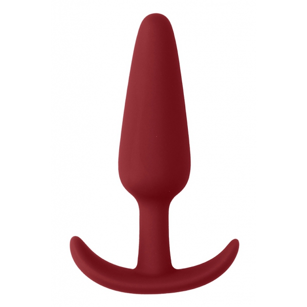 Silikon Plug Slim Butt 7.5 x 2cm Rot