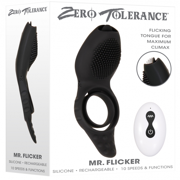 Cockring + Stimulator Clito Mr. Flicker 30mm