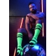 Hohe Socken LOGO KNEE Neon Grün