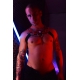 Lighted Harness POUNDTOXN BULLDOG Red