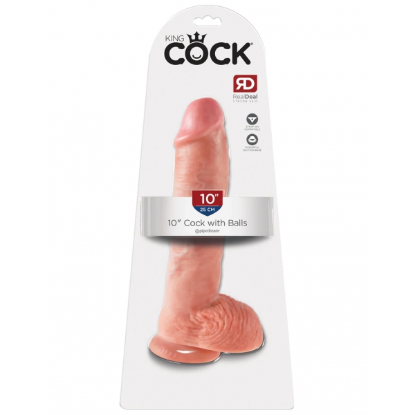 Dildo de Galo Rei XXL 20 x 5,4 cm Carne