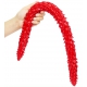 Dildo lungo bardato 60 x 4 cm rosso