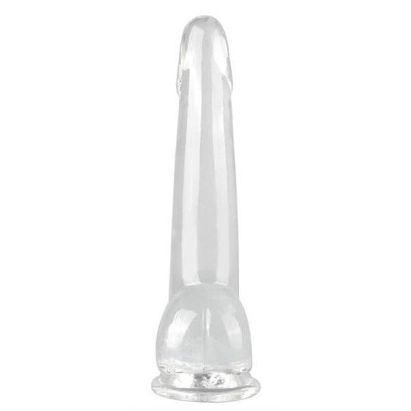 Dildo Dong trasparente L 14 x 4,5 cm