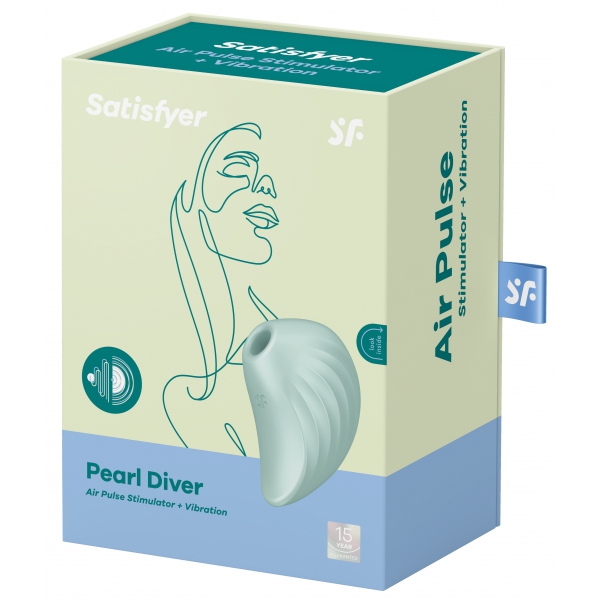 Stimolatore clitorideo alla menta Pearl Diver Satisfyer