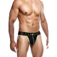 Tanga NEON MaleBasics Negro-Amarillo