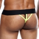 Tanga NEON MaleBasics Negro-Amarillo