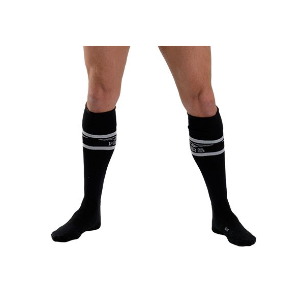 Chaussettes hautes URBAN FOOTBALL SOCKS Noir-Blanc