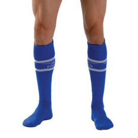Mister B URBAN Football Socks with Pocket Blue