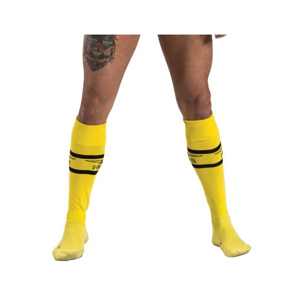 CALZONES DE FÚTBOL URBANO Amarillo-Negro