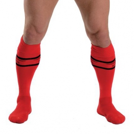 Mr B - Mister B Mister B URBAN Football Socks with Pocket Red