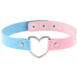 Collana HEART DUO Rosa-Blu