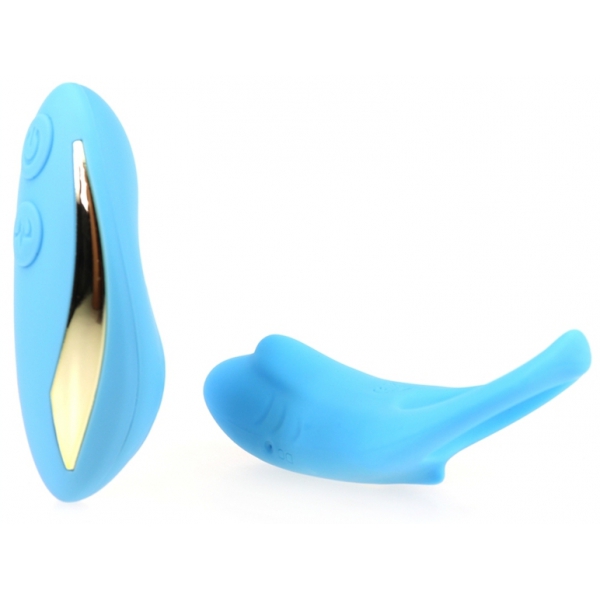 Anillo de pene vibrador Shark 29mm Azul