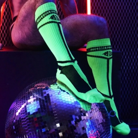 Breedwell Hohe Socken HYBRED SOCKS Neon Grün