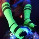 Hohe Socken LOGO KNEE Neon Grün