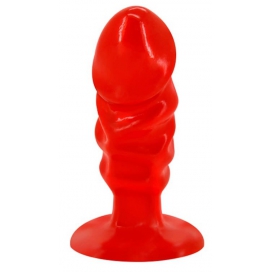 Plug Butt Dick 10 x 3,5cm Rojo