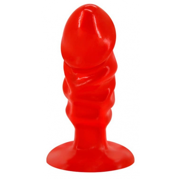 Plug Butt Dick 10 x 3,5 cm rosso