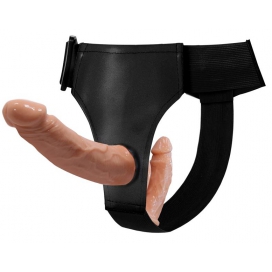 Baile Cinto de dildo duplo ultra 12 x 3,5 cm