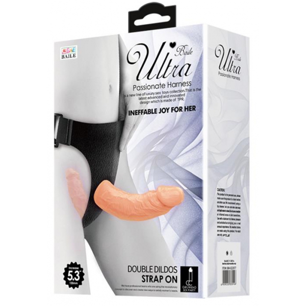 Cintura con doppio dildo ultra 12 x 3,5 cm