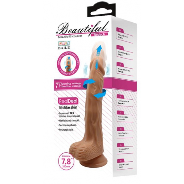 Dildo vibrante Bodach 16 x 4 cm