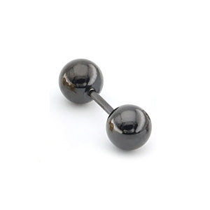 Malejewels Ball Duo Earring Black