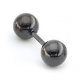 Ball Duo Earring Black