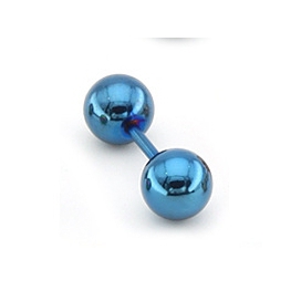 Malejewels Orecchino duo a sfera blu