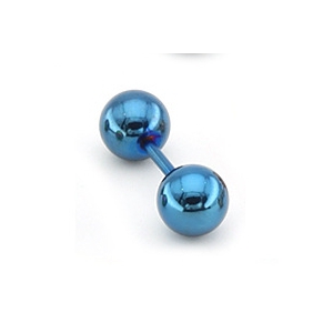 Malejewels Orecchino duo a sfera blu