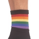 MEDIAS CALZONETAS Arco Iris Negro