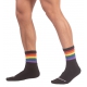 HALF SOCKS Rainbow Black