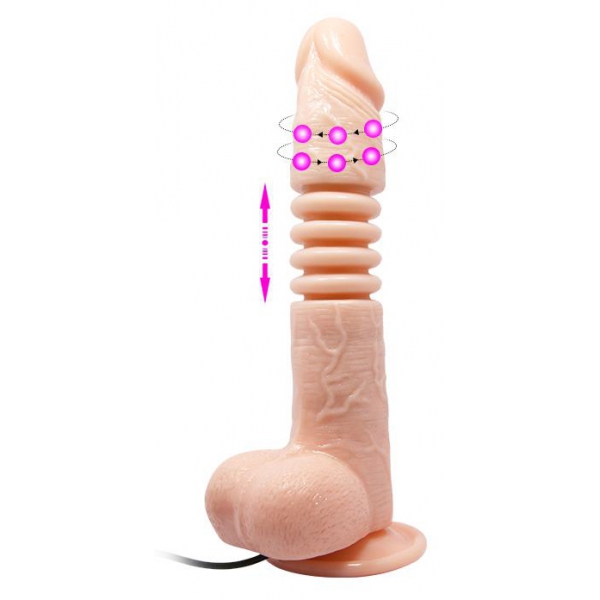 Vibrating dildo Thunder Up 17 x 4cm