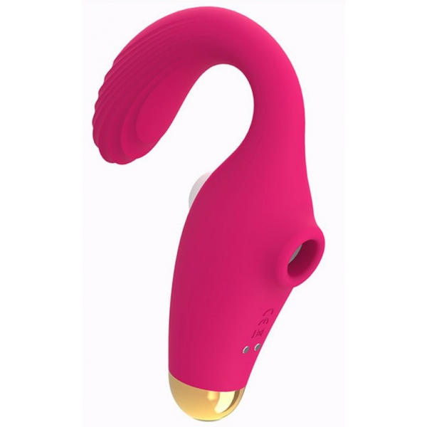 Dual Stimulation Suction Vibrator PINK