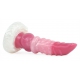 White Base Peach Silica Gel Dildo - 10