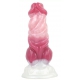 White Base Peach Silica Gel Dildo - 12