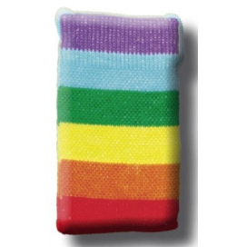 Bolsa de cordón mini arco iris 6 x 10 cm
